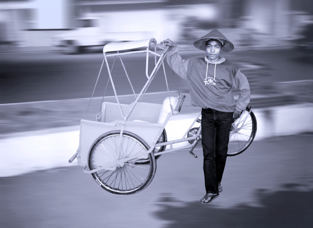 Eman, the honest becak driver